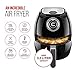 Chefman 3.6 Quart Air Fryer Oven with Space Saving Flat Basket, Oil Free Hot Airfryer w/ 60 Minute Timer & Auto Shut Off, Dishwasher Safe Parts, BPA-Free, Black