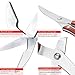 7TECH Multipurpose Poultry Shears Heavy Duty Kitchen Scissors Stainless Steel Bone Shears Spring Loaded - Sharp Blade - Safety Clip - Wooden Handle - Rust Free - Great for Poultry, Fish, Chicken, Beef