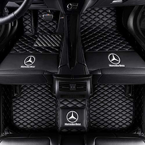 Fit for Mercedes-Benz E Series E200 E250 E300 E350 E400 E500 E550 E63 E63AMG w211 w212 w213 c207 c238 2003-2019 sedan convertible coupe leather Auto Mats Luxury Leather Waterproof Floor mats LOGO