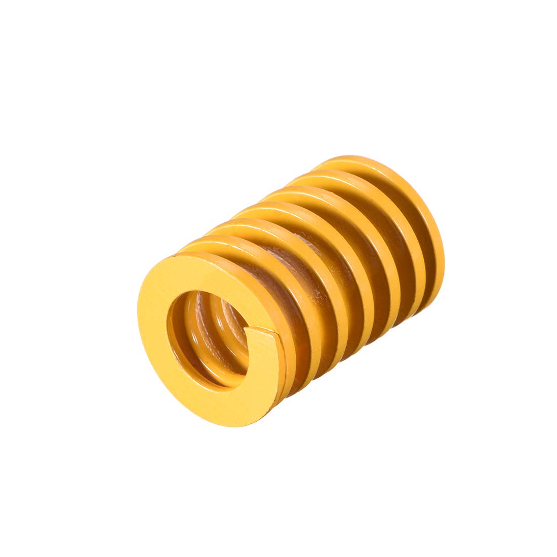 sourcing map 18mm OD 25mm Long Spiral Stamping Light Load Compression Die Spring Yellow
