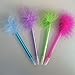 Dazzling Toys Cute Feather Pen – Pack Of 12 Fancy Multicolor Quill Pens, Black Ballpoint Pens With Feathers Top, Calligraphy Accessories, Stationary, School & Office Decor, Aesthetic Gift For Wedding