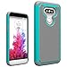 Voberry® High Quality Heavy Duty Dual Layer Armor Protective Case for LG G5 Smartphone (Sky Blue)