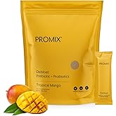 ProMix Nutrition Debloat Prebiotics and Probiotics Immune Support Supplement for Digestion, Cortisol Health, Gut Cleanse - Mango - 30 Servings (Pack of 30)