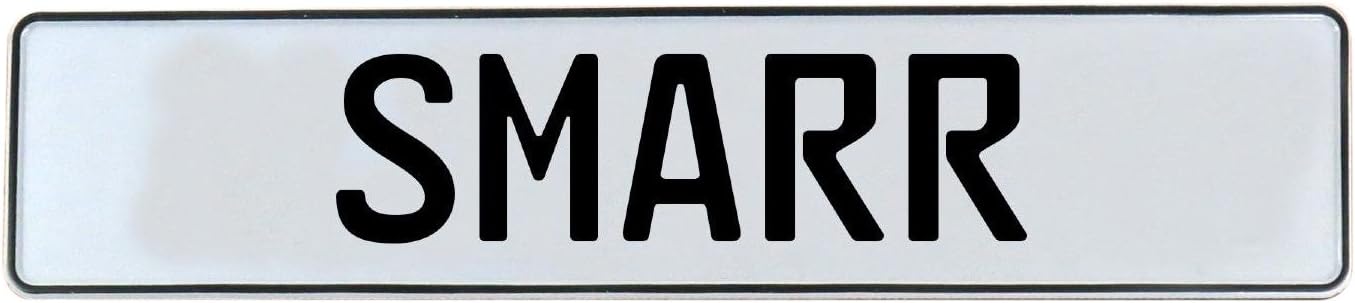 Vintage Parts 753092 White Stamped Aluminum Street Sign Mancave Wall Art (Smarr)