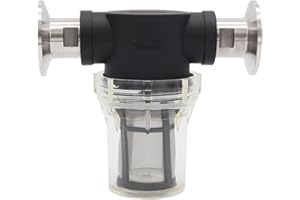 1.5"TC(50.5mm) Inline Filter for Home Brewing 150 Micron 100 mesh Water & Beer Filtering