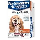 Pet Armor Pro Advanced Flea, Tick, Lice & Mite Treatment Drops for Medium Sized Dogs (23 - 44.9 Lbs)