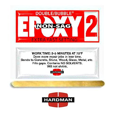Hardman Epoxy Double Bubble Packs Purple Beige 3.5g + Red 2 NON Sag 3.5g 5 Each 10 Total Include By Midwest Corvette
