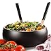 Francois et Mimi 3 Piece Bamboo Salad Bowl Set with Utensils, 11