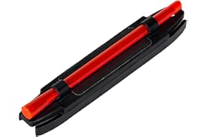 HIVIZ S-Series Magnetic Shotgun Sight – Fixed Front Sight for Ribbed Shotguns – Green or Red LitePipes – Snap-On Base – Fits Ultra-Narrow, Narrow & Wide Ribs