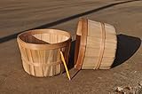 Multiple Of 12 Peck Natural Hardwood Basket without Side Handles 10.5