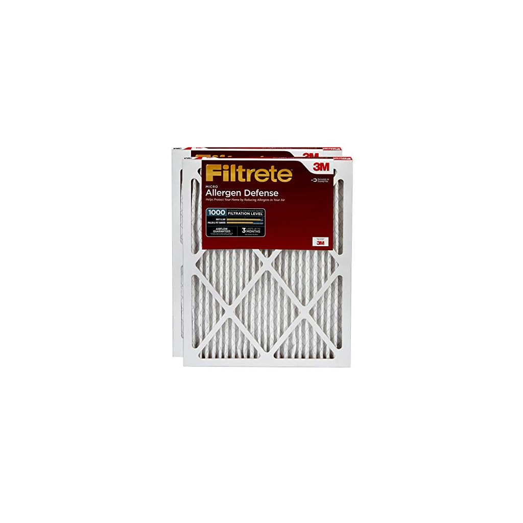 Filtrete 24x24x1, AC Furnace Air Filter, MPR 1000, Micro Allergen
