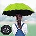 Geartist UM02 Folding Umbrella Magical Bloom Flower in Rain Water Fashion Exquisite Windproof Sunshade for Women Girl Outdoor Sports Camping Walk Travel Parasol UV Protection (Mint Green)