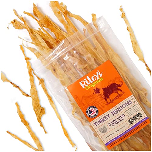 Riley's Turkey Tendons for Dogs Made in The USA & Sourced in The USA