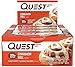 Quest Nutrition Protein Bar Cinnamon Roll. Low Carb Meal Replacement Bar with 20 gram Protein. High Fiber, Gluten-Free (24 Count)