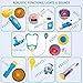 BRITENWAY Educational Doctor Medical Pretend Play Toy Set in Storage Box 34 Pcs - Battery Operated Tools with Lights & Sounds - Promote Learning, Hand to Eye Coordination, Fine Motor Skills