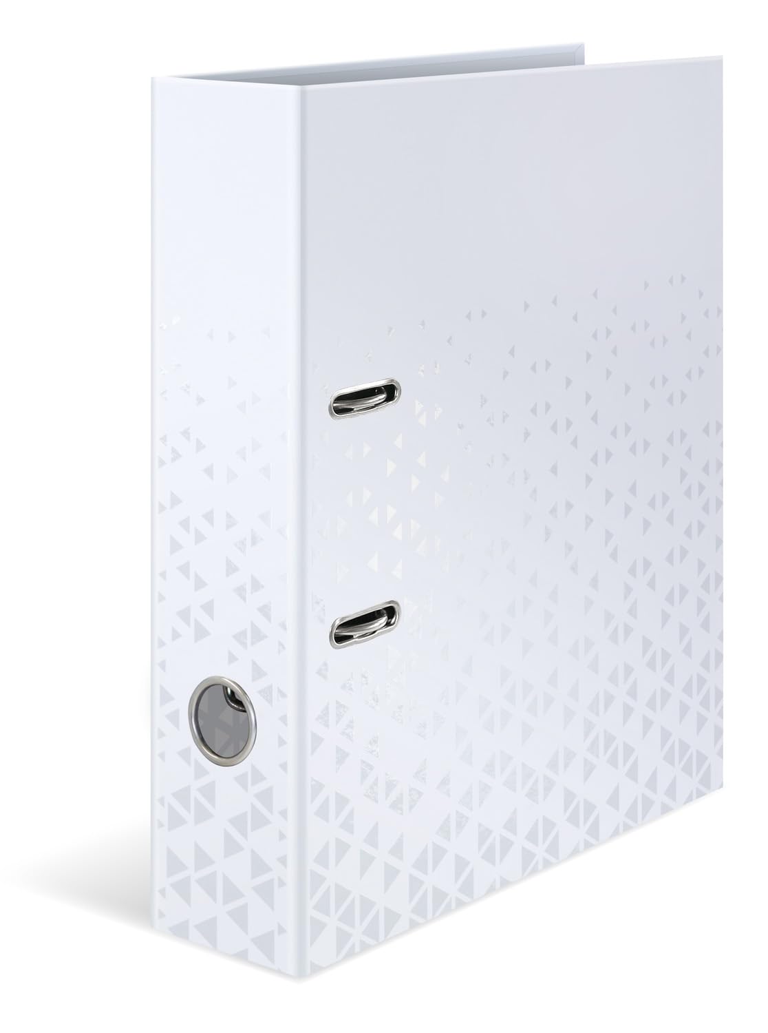 HERMA A4 Lever Arch File White, 70mm Spine, Heavy Duty Folder with Pattern Motif, Glossy Finish & Inner Print, Kids Ring Binder, Archiving Folder & Storage File Organizer