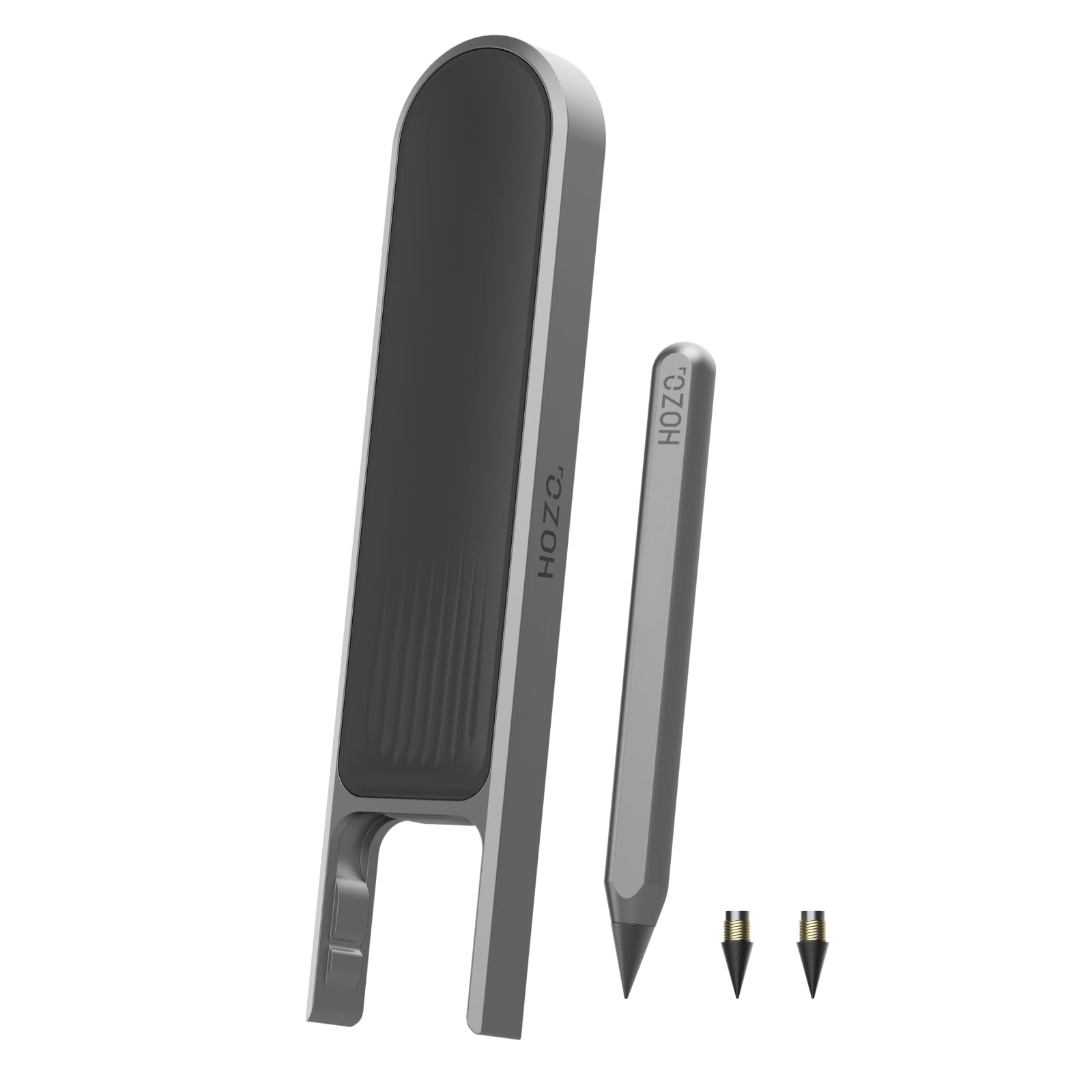 HOZO NeoPencil Case for NeoRulerGO - Upgrade Your NeoRulerGo with Clip-On Case, Includes 144mm Mini NeoPencil & 2 Black Standard Nibs, Enhances Grip and Convenience, Perfect for Precision Work