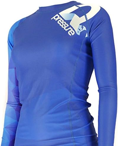 Pressure Grappling Women's Premium BJJ Long Sleeve Rash Guard with Lockdown Band