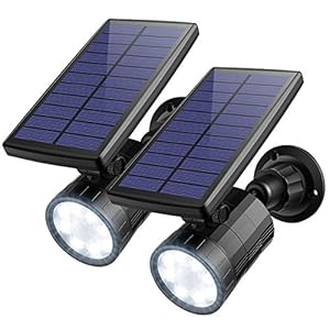 AMIR ソーラーライト LED センサーライト 屋外照明 夜間自動点灯 高輝度 800ルーメン ワイヤレス