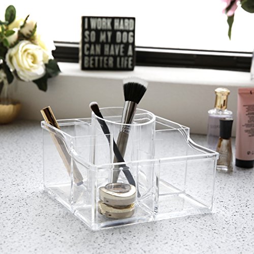 BINO 'The Heiress' 6 Compartment Jewelry and Makeup Organizer, Clear