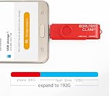 BORLTER CLAMP 128GB OTG USB Flash Drive Dual Micro USB for Android Phone Tablet view 3