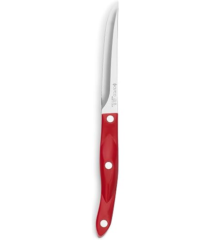 CUTCO Drop Point Straight Edge Knife - 4 1/4" High Carbon Blade, Kraton Handle, Leather Sheath Included