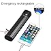 LEDGOO Handheld Solar Powered Flashlight with 4000mAh Backup Power Bank for Home Emergency Night Light, Hiking and Camping
