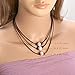 MAIMANI Handmade Single Freshwater Cultured Pearl Choker Necklace Bead on Black Genuine Leather 14-18