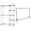 Amazon-Basics-Armario-movil-con-Doble-Barra-Plateado–Perchero-Resistente-182-x-152-m