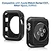 Venus Zechariah Compatible Apple Watch Case 38mm,Shock-Proof and Shatter-Resistant Protector Bumper Compatible Apple Watch Series 3/2/1 Sport＆Edition(Black, 38mm)