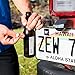 Rear License Plate Mounted Bottle Opener Tailgate Accessory fits Jeep Wrangler JL, JK, JKU and TJ Models - Awesome for Tailgating and a Great Addition to Your Jeep Wrangler Accessories