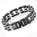 LEADCIN Stainless Steel Mens Bracelet Bike Chain Wide Motorcycle Heavy Bangle Man Jewelry