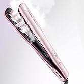 Beautigo Steam Hair Straightener, Steam Reduces Damage, Nourishes Hair,20s Fast Heating, Gold Rose