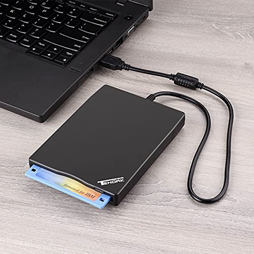 Tendak USB Floppy Disk Drive 3.5" Portable USB External 1.44MB FDD