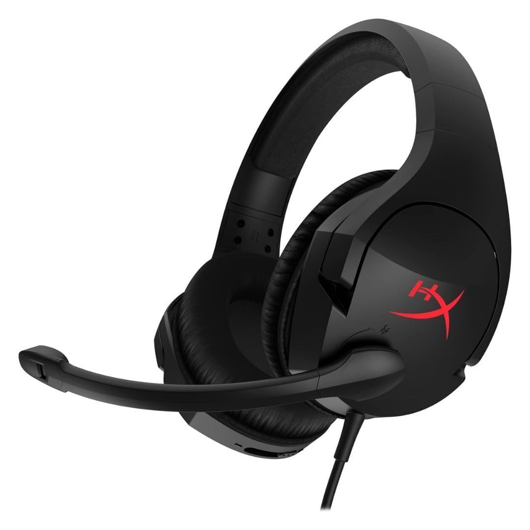 HyperX Cloud Stinger – Gaming Headset, Lightweight, Comfortable Memory Foam, Swivel to Mute Noise-Cancellation Mic, Works on PC, PS4, PS5, Xbox One, Xbox Series X|S and Mobile,Black