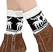 VAMEI Women Autumn Crochet Knit Boot Cuffs Short Patterns Leg Warmers Socks