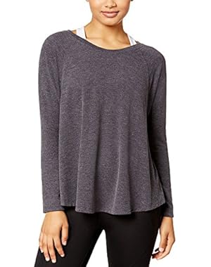 Performance Womens Heathered Long Sleeve Pullover Top
