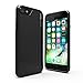 iPhone 8 Case/iPhone 7 Case, CaseCrown Lux Glider Case (Jet Black) w/Glossy Finish & Felt Interior