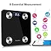 Bluetooth Smart Body Scale, Hoolick Wireless Body Fat Monitor  For Weight,Body Fat,Visceral Fat,Muscle,Bone,BMR,BMI,Body Water（A） 