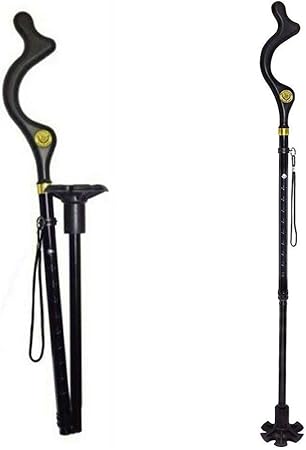 Amazon Co Jp 安全高齢者ステッキ伸縮式杖松葉杖スタッフ折りたたみグリップハイキングウォークメンズ姿勢杖ハイキングポーランド人松葉杖松葉杖 ビューティー