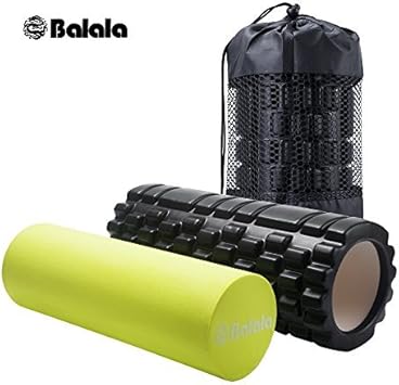 Amazon Balala フォームローラー ストレッチポール 2in1セット 筋膜リリース 肩凝り ほぐし マッサージ トレーニング Balala フォームローラー