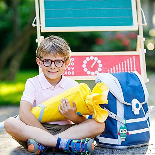 Biubee 6 Sets Cartoon Silicone Hand Cleaner Holders Empty Travel Keychain Carriers with Hand Refillable Bottles Mini Detachable Kids Portable Plastic Leakproof Liquid Soap Bottles for Travel Daily Use