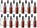 Premium Vials, 5 oz, Glass Woozy Hot Sauce Bottles - Case of 24 (5 Oz with Screw Caps, Shrink Capsules)