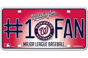 MLB #1 Fan Metal Auto Tag