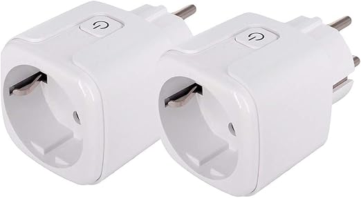 Konyks Priska EU   Paquete de 2 enchufes Euro tipo Schuko conectados WiFi 16A compatibles con Alexa y Google Home automatizaciones fciles por medio de la aplicacin