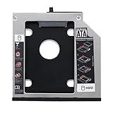 SHINESTAR 2nd HDD SSD Hard Drive Caddy Tray Replacement for Lenovo Thinkpad T400 T400s T410 T410s T420s T430s T500 W500, Internal Laptop CD/DVD-ROM Optical Modular Bay Adapter to 2.5 Inch 9.5MM