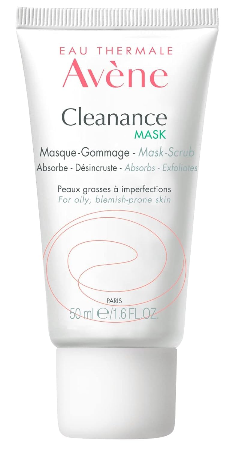 Avene Cleanance Mask, Women, Anti-Acne, Removes Impurities, for Oily Skin Type, for All Skin Tones, Paraben Free, 50ml
