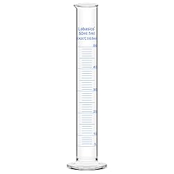 Labasics 1-Pack 50 ml Borosilicate Glass Graduated