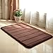 VANRA(tm) Bath Mat Bath Rugs Anti-slip Bath Mats Anti-bacterial Non-slip Bathroom Mat Soft Bathmat Bathroom Carpet for Baby Kids Safety with Memory Foam Coral Velvet Fabric 19.7