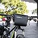 Allnice Bike Handlebar Bag Waterproof 3L Mountain Road MTB Bike Cycling Bicycle Top Tube Handlebar Bag Front Frame PVC Bag Roll Top Design Front Pannier Basket Bag
